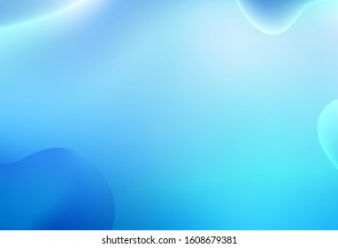 Light BLUE vector pattern with bent ribbons. Geometric illustration in memphis style with gradient.  A completely new memphis design for your business.