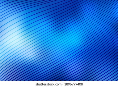 Light BLUE vector pattern with bent lines. Smart illustration in abstract style with gradient lines.  Abstract design for your web site.