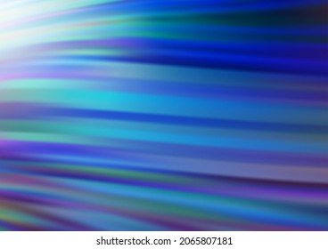 Light BLUE vector pattern with bent ribbons. Blurred geometric sample with gradient bubbles.  Marble design for your web site.