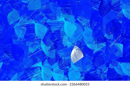 Light BLUE vector pattern with bent lines. A circumflex abstract illustration with gradient. Pattern for your design.