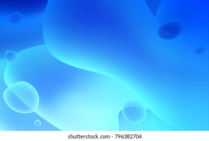 Light BLUE vector pattern with bent ribbons. Geometric illustration in memphis style with gradient.  Memphis style for your business design.