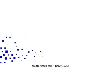 Light BLUE vector pattern. Brand-new rectangular template. Shining geometric sample. Repeating theme with rectangular shapes. Texture for your design.