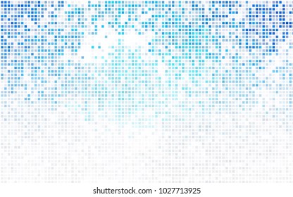 Light BLUE vector pattern. Brand-new rectangular template. Shining geometric sample. Repeating theme with rectangular shapes. Texture for your design.