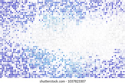 Light BLUE vector pattern. Brand-new rectangular template. Shining geometric sample. Repeating theme with rectangular shapes. Texture for your design.