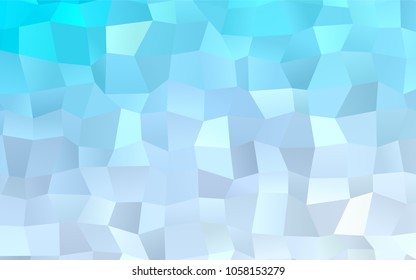 Light BLUE vector pattern. Brand-new rectangular template. Shining geometric sample. Repeating theme with rectangular shapes. Texture for your design.