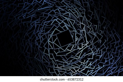 Light BLUE vector pattern. Brand-new rectangular template. Shining geometric sample. Repeating theme with rectangular shapes. Texture for your design.