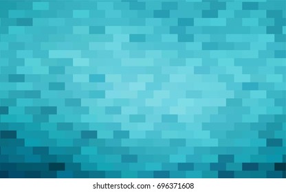 Light BLUE vector pattern. Brand-new rectangular template. Shining geometric sample. Repeating theme with rectangular shapes. Texture for your design.