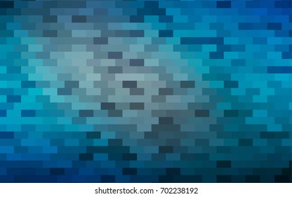 Light BLUE vector pattern. Brand-new rectangular template. Shining geometric sample. Repeating theme with rectangular shapes. Texture for your design.