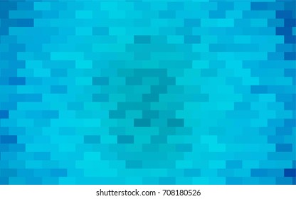 Light BLUE vector pattern. Brand-new rectangular template. Shining geometric sample. Repeating theme with rectangular shapes. Texture for your design.