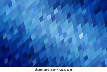 Light BLUE vector pattern. Brand-new rectangular template. Shining geometric sample. Repeating theme with rectangular shapes. Texture for your design.
