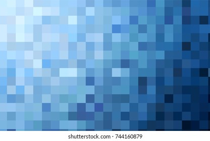 Light BLUE vector pattern. Brand-new rectangular template. Shining geometric sample. Repeating theme with rectangular shapes. Texture for your design.