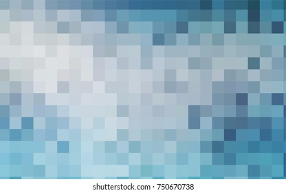 Light BLUE vector pattern. Brand-new rectangular template. Shining geometric sample. Repeating theme with rectangular shapes. Texture for your design.