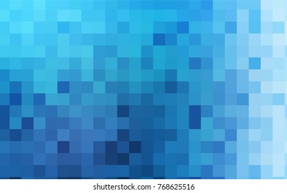 Light BLUE vector pattern. Brand-new rectangular template. Shining geometric sample. Repeating theme with rectangular shapes. Texture for your design.