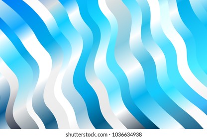 Light BLUE vector pattern with bubble shapes. Creative illustration in halftone marble style with gradient. New composition for your brand book.