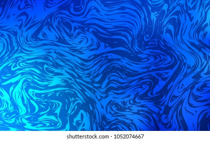 Light BLUE vector pattern with bubble shapes. Creative illustration in halftone marble style with gradient. Brand-new design for your ads, poster, banner.