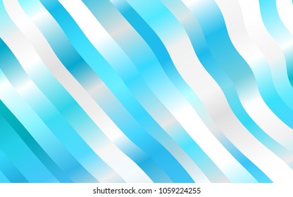 Light BLUE vector pattern with bubble shapes. Glitter abstract illustration with wry lines. Textured wave pattern for backgrounds.