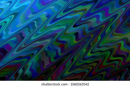 Light BLUE vector pattern with bubble shapes. Shining illustration, which consist of blurred lines, circles. A completely new marble design for your business.