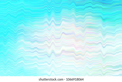 Light BLUE vector pattern with bubble shapes. Glitter abstract illustration with wry lines. A new texture for your  ad, booklets, leaflets.