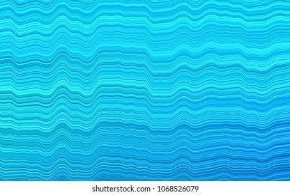 Light BLUE vector pattern with bubble shapes. Modern gradient abstract illustration with bandy lines. Marble design for your web site.