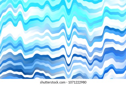 Light BLUE vector pattern with bubble shapes. Shining crooked illustration in marble style. The template for cell phone backgrounds.