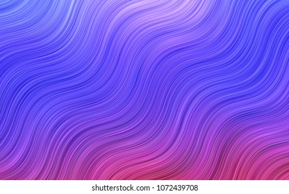 Light BLUE vector pattern with bubble shapes. Colorful abstract illustration with gradient lines. Brand-new design for your ads, poster, banner.