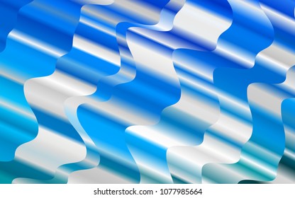 Light BLUE vector pattern with bubble shapes. Geometric illustration in marble style with gradient.  The elegant pattern for brand book.