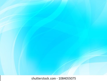 Light BLUE vector pattern with bubble shapes. Blurred geometric sample with gradient bubbles.  Brand new design for your ads, poster, banner.