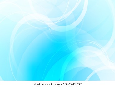 Light BLUE vector pattern with bubble shapes. Brand new colored illustration in marble style with gradient. Textured wave pattern for backgrounds.