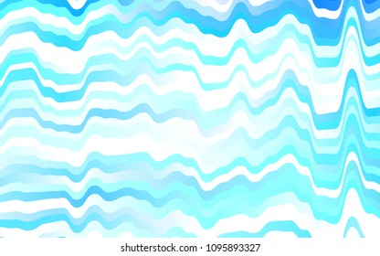 Light BLUE vector pattern with bubble shapes. A vague circumflex abstract illustration with gradient. New composition for your brand book.