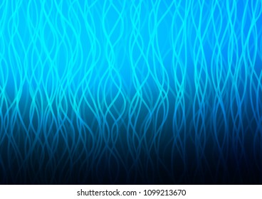 Light BLUE vector pattern with bubble shapes. Shining illustration, which consist of blurred lines, circles. The elegant pattern for brand book.