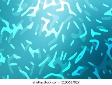 Light BLUE vector pattern with bubble shapes. Creative geometric illustration in marble style with gradient. Textured wave pattern for backgrounds.