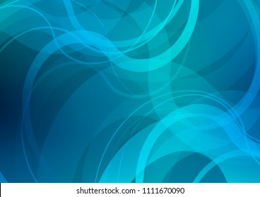 Light BLUE vector pattern with bubble shapes. A sample with blurred bubble shapes. A completely new template for your business design.