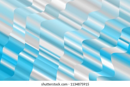Light BLUE vector pattern with bubble shapes. Blurred geometric sample with gradient bubbles.  Textured wave pattern for backgrounds.