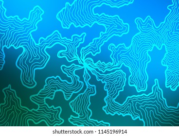 Light BLUE vector pattern with bubble shapes. Shining crooked illustration in marble style. Marble design for your web site.