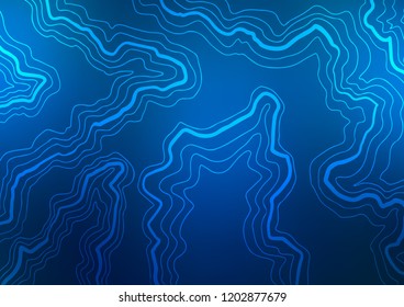 Light BLUE vector pattern with bubble shapes. A vague circumflex abstract illustration with gradient. A completely new marble design for your business.