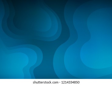 Light BLUE vector pattern with bubble shapes. Blurred geometric sample with gradient bubbles.  New composition for your brand book.
