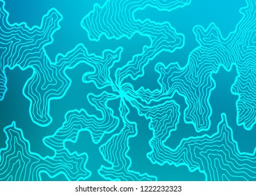 Light BLUE vector pattern with bubble shapes. An elegant bright illustration with gradient. Pattern for your business design.