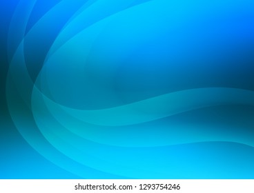 Light BLUE vector pattern with bubble shapes. Modern gradient abstract illustration with bandy lines. A completely new template for your business design.
