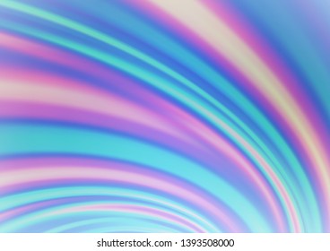 Light BLUE vector pattern with bubble shapes. An elegant bright illustration with gradient. The template for cell phone backgrounds.