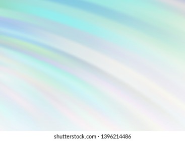 Light BLUE vector pattern with bubble shapes. Creative geometric illustration in marble style with gradient. A new texture for your  ad, booklets, leaflets.