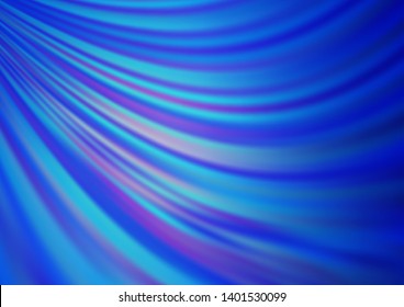 Light BLUE vector pattern with bubble shapes. Colorful abstract illustration with gradient lines. A completely new template for your business design.