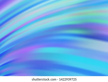 Light BLUE vector pattern with bubble shapes. Shining illustration, which consist of blurred lines, circles. New composition for your brand book.