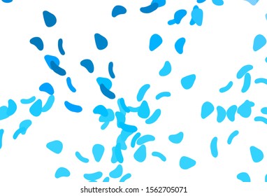 Light BLUE vector pattern with chaotic shapes. Illustration with colorful gradient shapes in abstract style. Modern design for your business card.