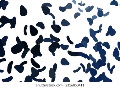 Light BLUE vector pattern with chaotic shapes. Illustration with colorful gradient shapes in abstract style. Elegant design for wallpapers.