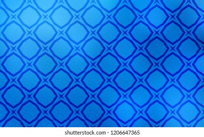 Light BLUE vector pattern with christmas stars. Glitter abstract illustration with colored stars. Pattern for websites, landing pages.