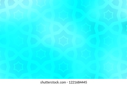 Light BLUE vector pattern with christmas stars. Decorative illustration with stars on abstract template. Smart design for your business advert.