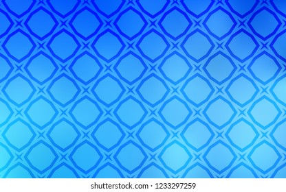 Light BLUE vector pattern with christmas stars. Modern geometrical abstract illustration with stars. Pattern for websites, landing pages.