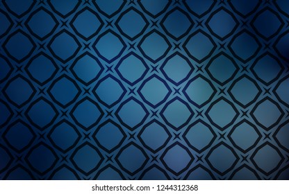 Light BLUE vector pattern with christmas stars. Modern geometrical abstract illustration with stars. Smart design for your business advert.