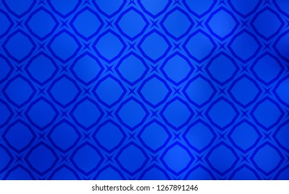 Light BLUE vector pattern with christmas stars. Modern geometrical abstract illustration with stars. Pattern for websites, landing pages.