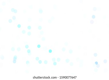 Light BLUE vector pattern with christmas snowflakes. Colorful decorative design in xmas style with snow. New year design for business advert.